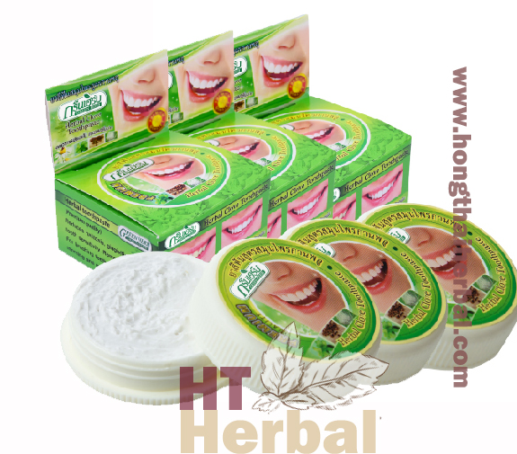 Green Herb Herbal Toothpaste (round cassette)